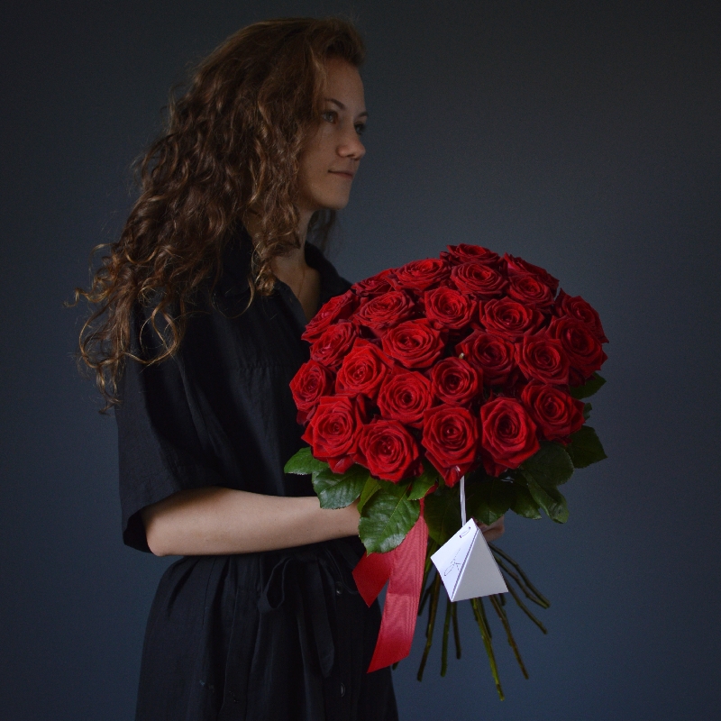 букет красных роз - Фото 1 